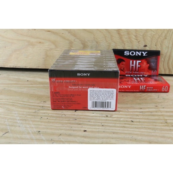 Sony Cassette Tapes Lot of 12 90min High Fidelity Sealed Audio - Picture 3 of 3